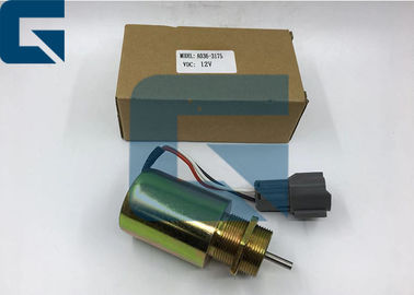 Excavator Diesel Engine Parts 12V / 24V Solenoid Valve A036-3175 Flameout Switch